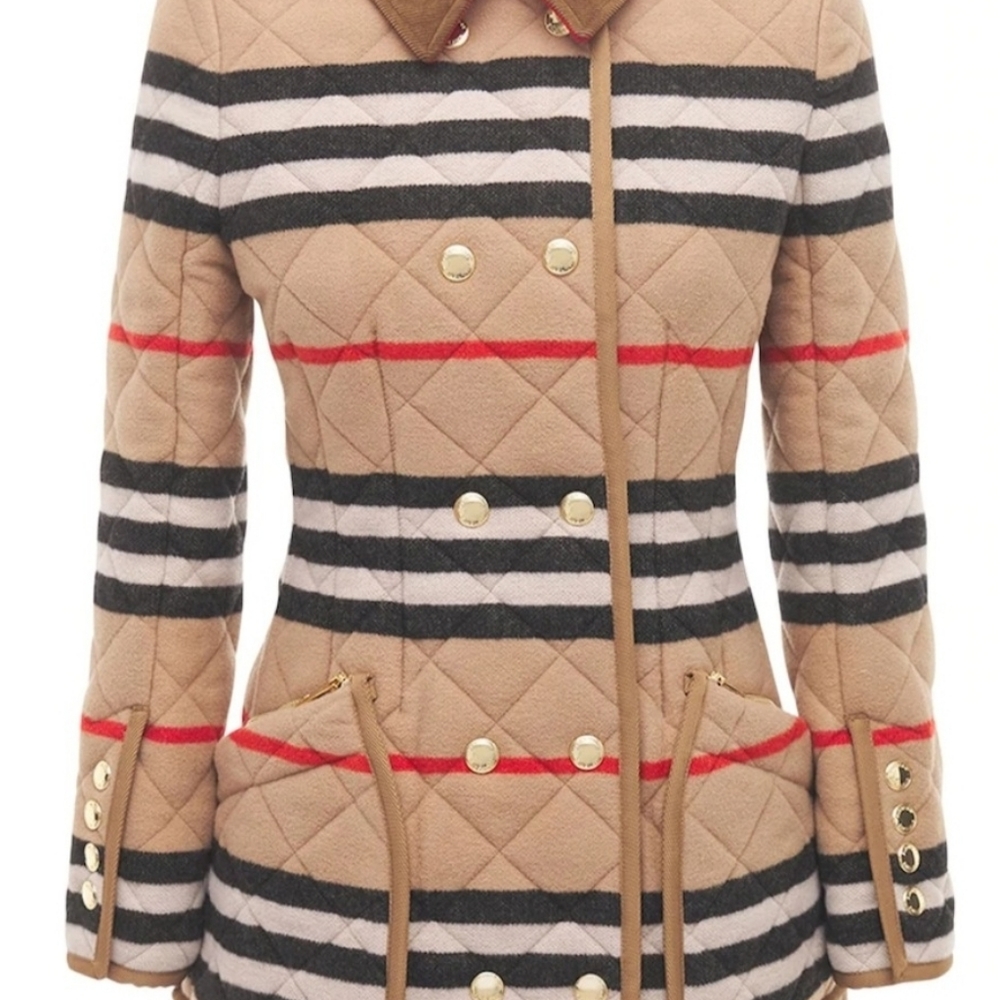 Burberry Plaid Wool Jacket New Season Sold Ou